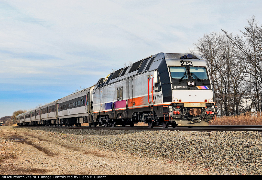 NJT 4536 on train 5525